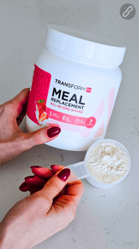TransformHQ Meal Replacement Shake Powder 7 Servings (Strawberry & Cream)