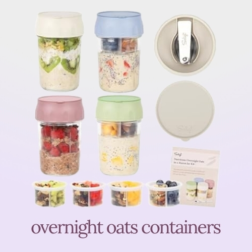 Overnight Oats Containers, Jars
