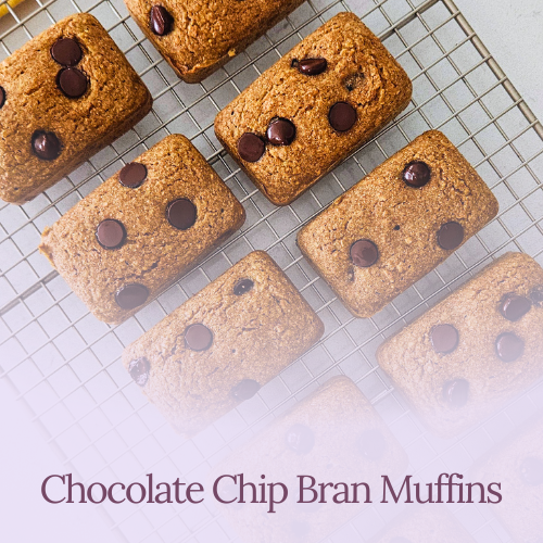 Chocolate Chip Bran Muffins / CAKETIME Silicone Mold Mini Loaf Pan