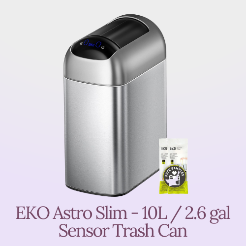 Sensor Trash Can 10L / 2.6 Gallon - EKO Astro Slim