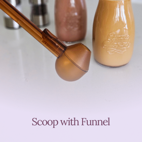 Scoop with Funnel | scoop and funnel | Powder Funnel | Coffee | Protein Powder Scooper