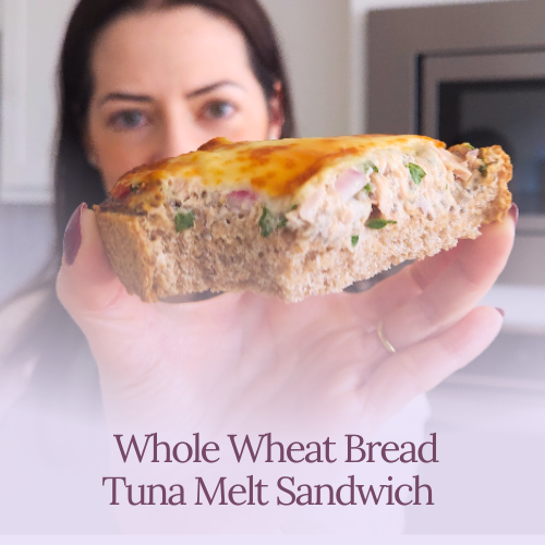 Open faced Tuna Melt Sandwich Whole Wheat Bread Recipe | Bread Maker | Bread Machine | Neretva
