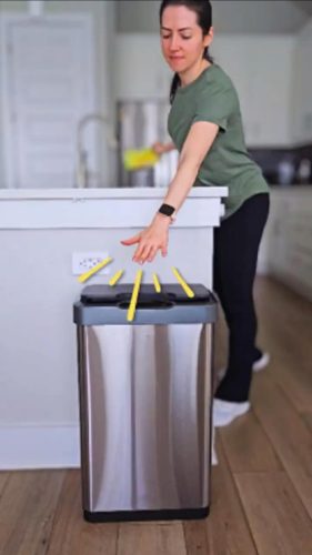 Touchless Motion Sensor Trash Garbage Can - EKO Mirage -T 50 Liter - 13.2 Gallon