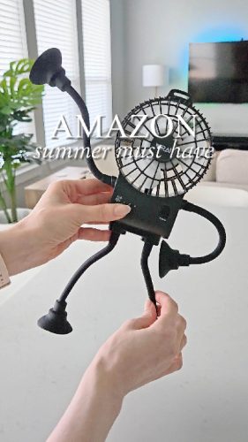 Small Robot Fan, rechargeable portable mini fan